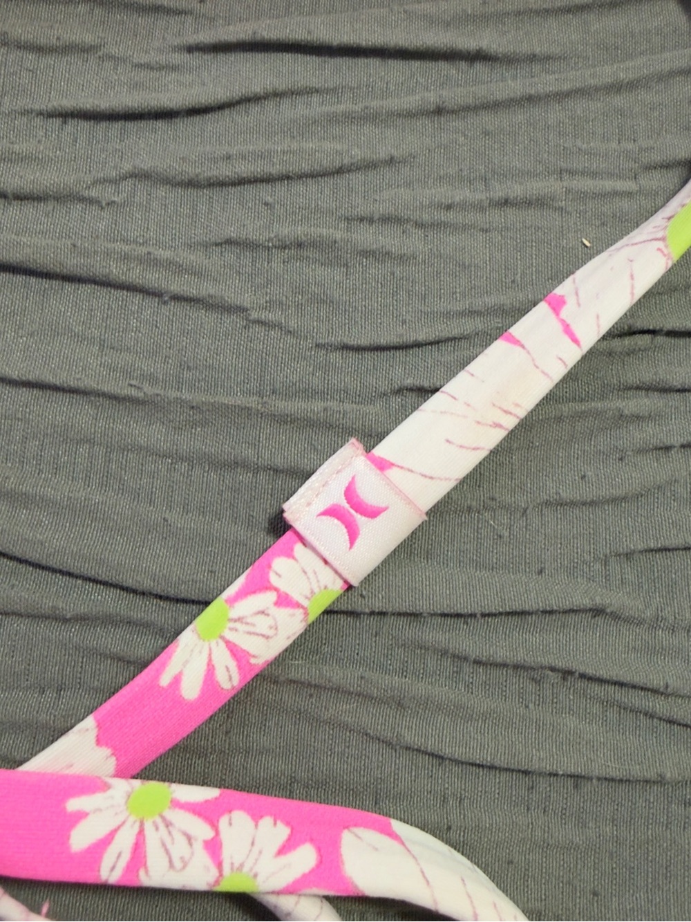 Hurley Pink Floral Triangle Bikini Top - Picture 3 of 3